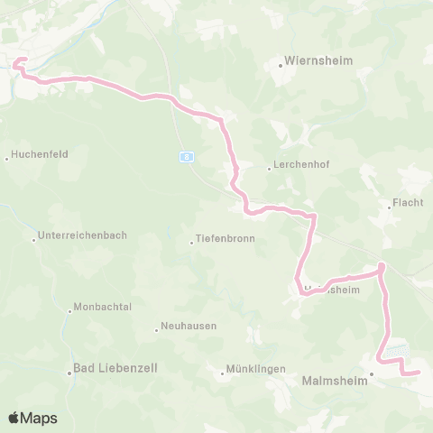 Verkehrsverbund Pforzheim-Enzkreis Renningen - Heimsheim - Friolzheim - Wimsheim - Wurmberg - Pforzheim map
