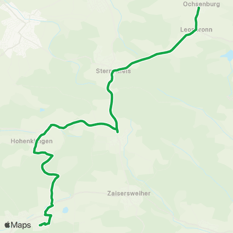 Schulbusse Schulbusse  Ochsenburg - Sternenfels - Freudenstein - Maulbronn (-Mühlacker) map