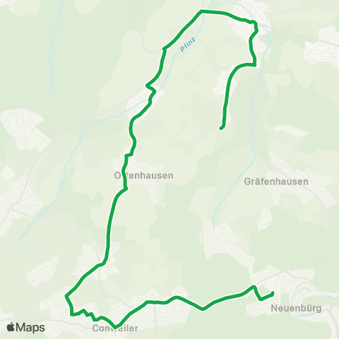 Schulbusse Schulbusse Conweiler / Neuenbürg - Keltern map