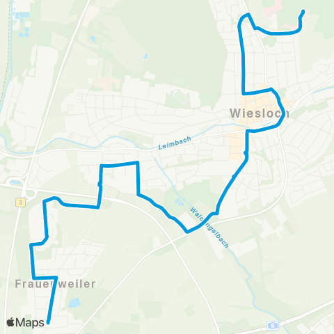 SWEG Bf Wiesloch-Walldorf / Frauenweiler - Ringstraße - Wiesloch PZN map
