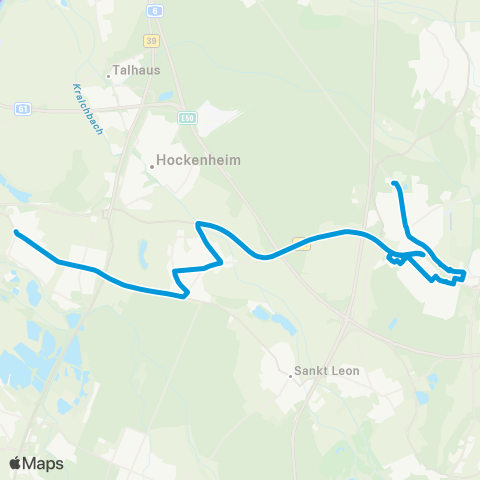 SWEG Walldorf - Reilingen - Neulußheim - Altlußheim map