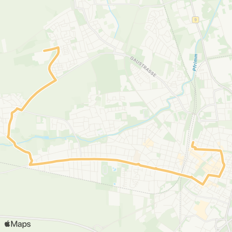 Verkehrsverbund Rhein-Neckar Klinikum Worms - Leiselheim - Pfiffligheim - Markplatz - Worms Hbf / ZOB map
