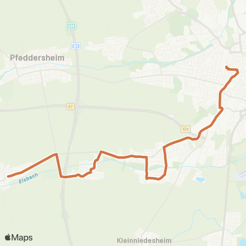 Verkehrsverbund Rhein-Neckar Heppenheim - Wiesoppenheim - Horchheim - Worms Hbf / ZOB map