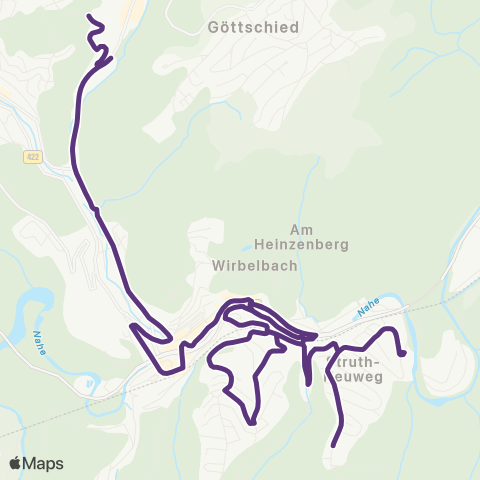 Stadtwerke Eberbach (Langenthal) - Hirschhorn - Brombach - Hirschhorn - (Langenthal) map
