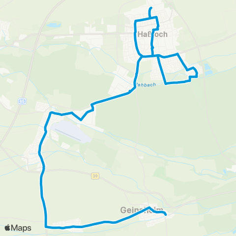 Verkehrsverbund Rhein-Neckar (Geinsheim - ) Haßloch - Meckenheim - Deidesheim - Forst map