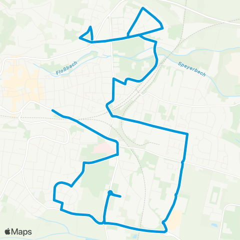 Verkehrsverbund Rhein-Neckar Neustadt Hbf - Europastraße - Böbig - Rosengarten map