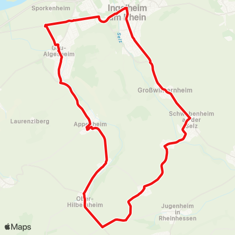 DB Regio Feudenheim - Ilvesheim Mahrgrund / Neckarhalle - Seckenheim Rathaus map