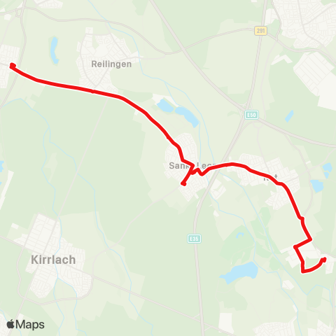 DB Regio Rot-Malsch Bahnhof - St. Leon-Rot - Neulußheim map