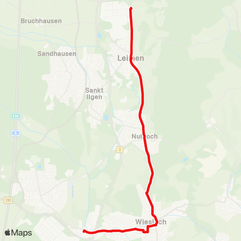 DB Regio Leimen - Nußloch - Wiesloch map