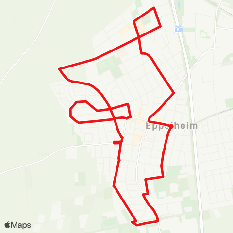 DB Regio City-Bus Eppelheim map