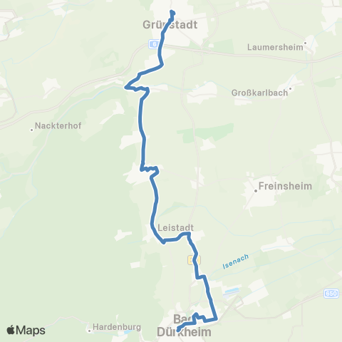Verkehrsverbund Rhein-Neckar Bad Dürkheim - Weisenheim / Berg - Grünstadt map