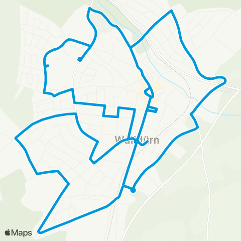 Verkehrsverbund Rhein-Neckar Stadtbuslinie Walldürn map