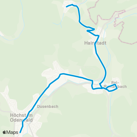 VRN Mömlingen - Hainstadt - Neustadt - Sandbach - Höchst map
