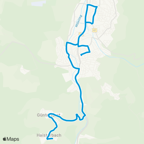 VRN Haisterbach - Erbach - Michelstadt map