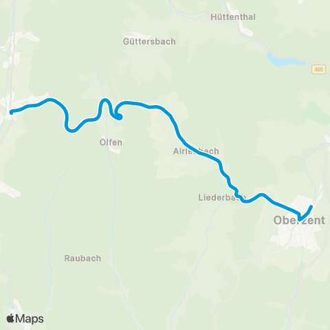 VRN Affolterbach - Olfen - Airlenbach - Beerfelden map