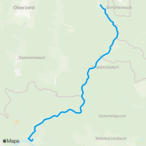 VRN Eberbach - Gaimühle - Kailbach - Schöllenbach map