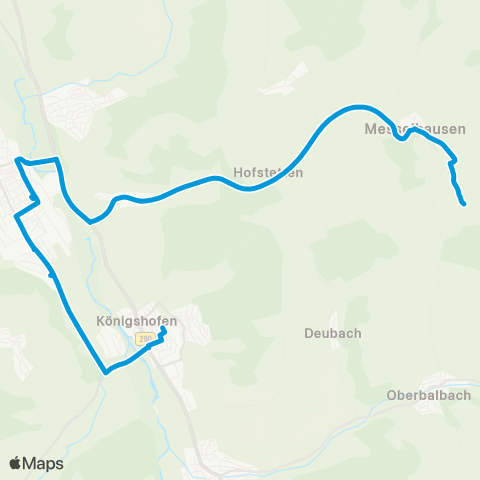 SWEG Lauda - Königshofen - Messelhausen - Marstadt - Unterbalbach map