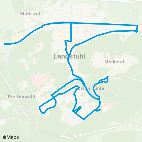 Verkehrsverbund Rhein-Neckar Sickingen-Bus Landstuhl map