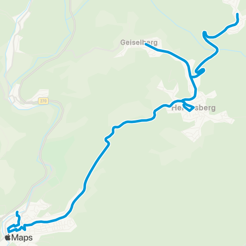 Verkehrsverbund Rhein-Neckar Waldfischbach - Heltersberg - Geiselberg / Schmalenberg map