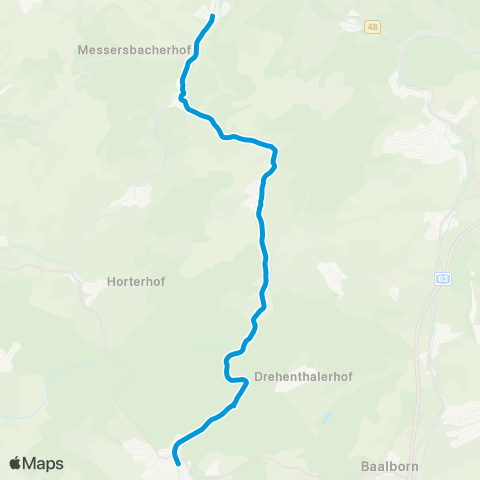 Verkehrsverbund Rhein-Neckar Otterberg - Höringen - Gehrweiler - Gundersweiler map