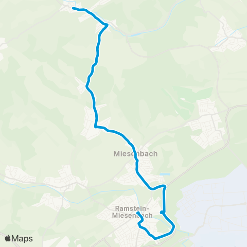 Verkehrsverbund Rhein-Neckar Reichenbach - Eßweiler - Lauterecken map