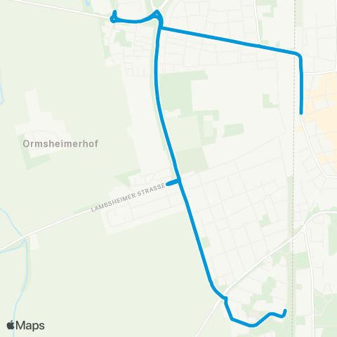 Verkehrsverbund Rhein-Neckar Frankenthal FT Süd - Stadtklinik - Donnersbergsiedlung - FT Hbf map