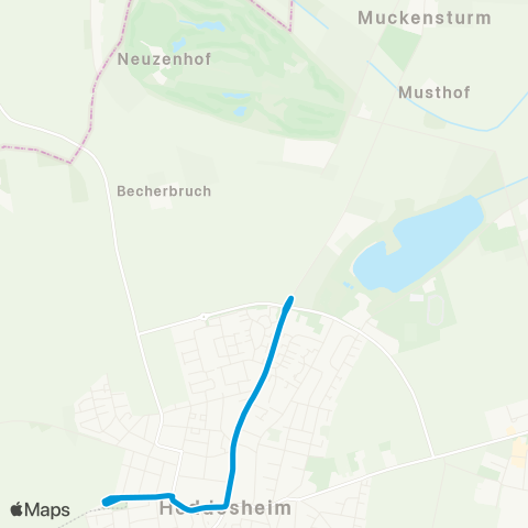 Verkehrsverbund Rhein-Neckar Heddesheim Heddesheim Endstelle - Rathaus - Muckensturm map