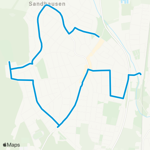 Verkehrsverbund Rhein-Neckar Sandhausen Leimbachring - Lebenshilfe - Schillerstr. - Raths. - St.Ilgen Bf map