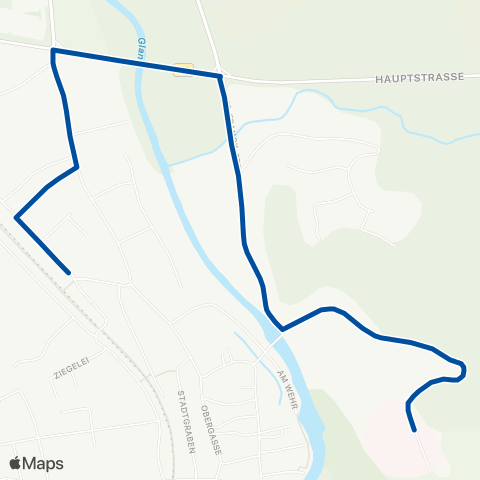 Rhein-Nahe Nahverkehrsverbund GmbH Meisenheim Bahnhof - Untertorbrücke Altstadt - Gesundheitszentrum map