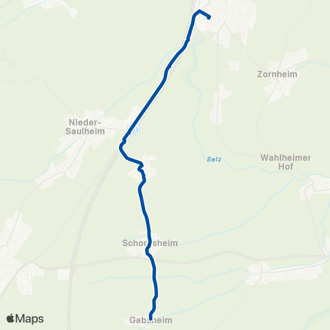 Rhein-Nahe Nahverkehrsverbund GmbH Gabsheim / Saulheim - Nieder-Olm map