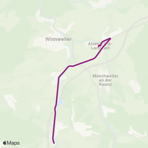 Reisedienst Krauss & Wolff Reisen GmbH Winnweiler - Münchweiler - Rohrbach map