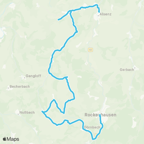 Reisedienst Krauss & Wolff Reisen GmbH Alsenz - Waldgrehweiler - Dörrmoschel - Rockenhausen map
