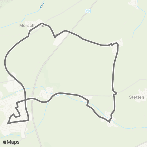 Reisedienst Krauss & Wolff Reisen GmbH ResidenzRenner Kirchheimbolanden: Bahnhof - Rittersheim - Ilbesheim - Bahnhof map