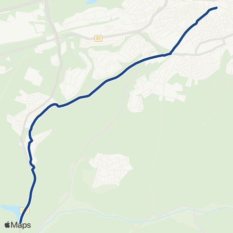 Stadtwerke Kaiserslautern Verkehrs-AG Rathaus - Pfaffsiedlung - Hohenecken - Seehotel map