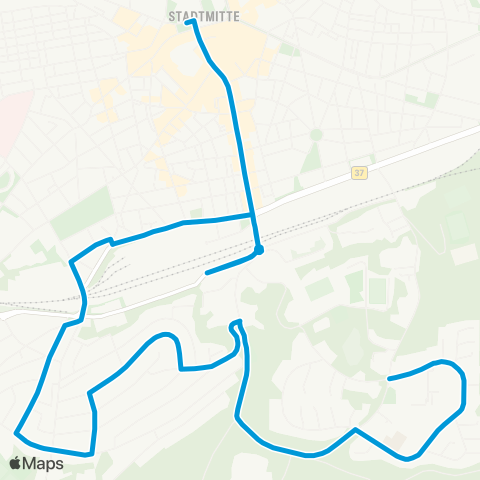 Stadtwerke Kaiserslautern Verkehrs-AG KL Stadtmitte - Lämmchesberg - Betzenberg map