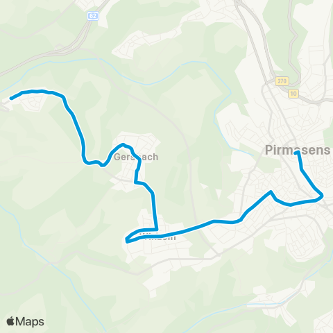 Verkehrsverbund Rhein-Neckar PS Exerzierplatz - Winzeln - Gersbach - Windsberg map
