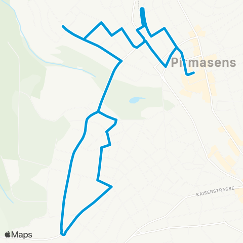 Verkehrsverbund Rhein-Neckar PS Exerzierplatz - Wormser Straße - Exerzierplatz map