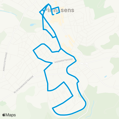 Verkehrsverbund Rhein-Neckar PS Exerzierplatz - Innweg map