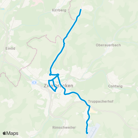 Verkehrsverbund Rhein-Neckar Flughafen / Fashion Outlet - Stadtmitte - Kreuzberg - (Mörsbach) map