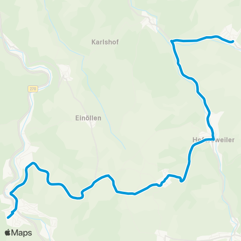 Verkehrsverbund Rhein-Neckar Nußbach - Reipoltskirchen - Hefersweiler - Wolfstein map