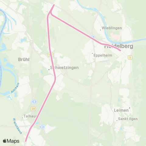 VRN Schwetzingen  ↔︎ Neu-Edingen map