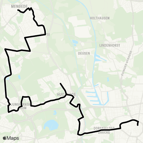VRR Remscheid Mitte - Güldenwerth - Reinshagen - Solingen Burg - Ehringhausen - Mannesmann - Zentralpunkt - Hohenhagen - Fichtenhöhe - Remscheid Mitte map