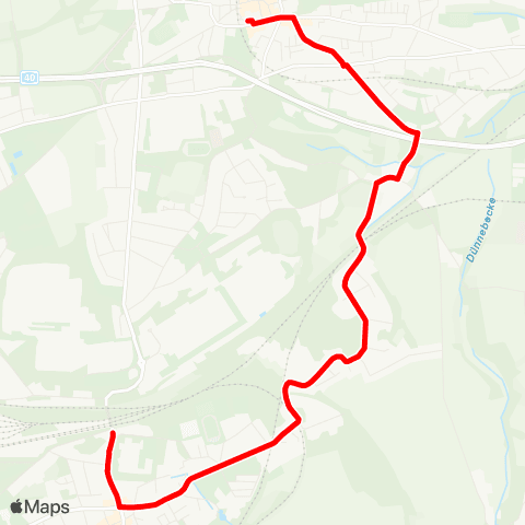 VRR DO-Lütgendortmund - Langendreer - Somborn - DO-Lütgendortmund map