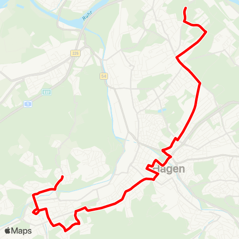 VRR GE Landschede - Gelsenkirchen Hbf - Grillo Gymnasium - Ricarda-Huch-Gymnasium - Neuhüller Str. map