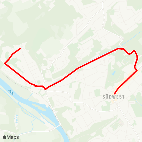 VRR Bochum Linden Mitte - BO-Dahlhausen - Am Ruhrort map