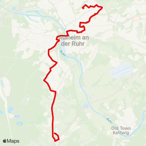 VRR RTG-Breitscheid - MH-Selbeck - Mülheim Stadtmitte - Mülheim Hbf - Winkhausen map