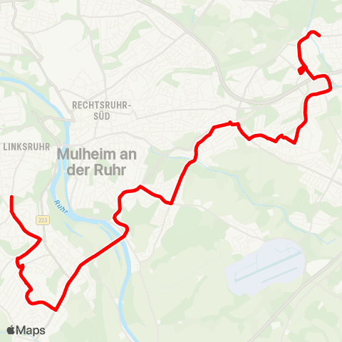 VRR Broich - Saarn - Holthausen - MH-Heißen - E-Frohnhausen map