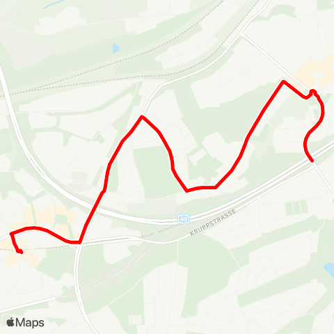VRR Heißen Kirche - Rosendeller Straße map
