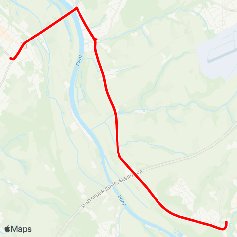 VRR MH-Friedrich-Freye-Straße - Müller Menden - E-Kettwig Schwimmbad map