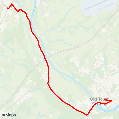 VRR MH-Friedrich-Freye-Straße - Mintard - E-Kettwig map